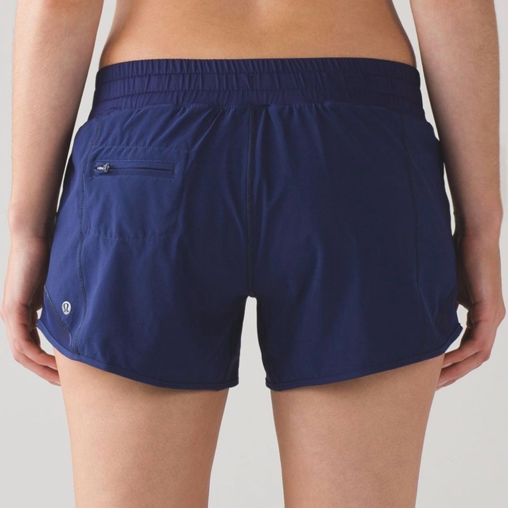 LULULEMON Hotty Hot Short 4" - Hero Blue - W7ACQT - Sz 8 - Picture 6 of 11